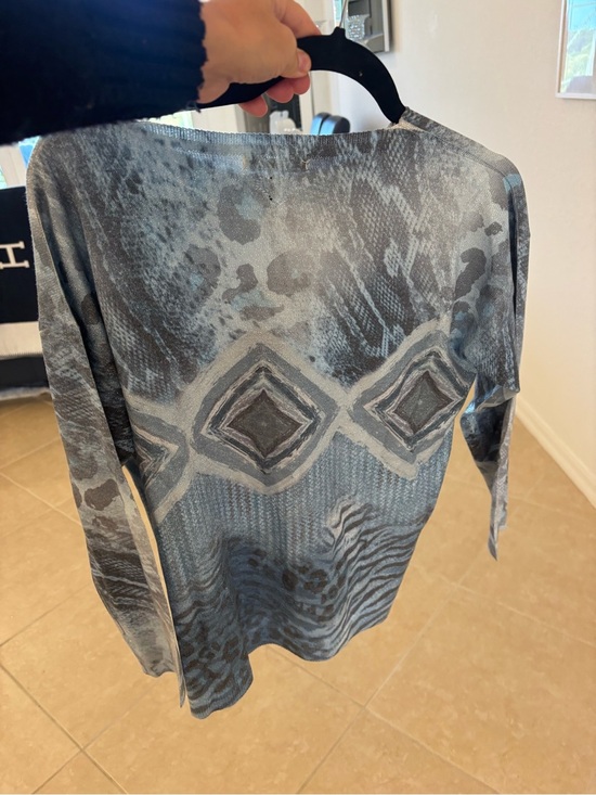 Tops - Made in Italy Shimmery Blue Knit Top